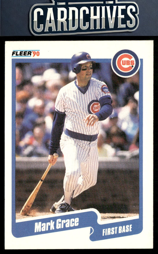 Mark Grace 1990 Fleer #32