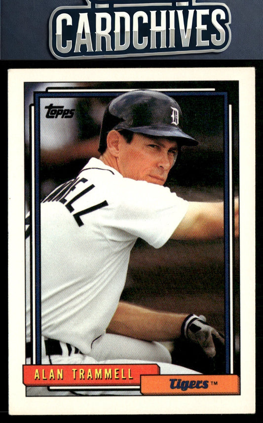 Alan Trammell 1992 Topps #120
