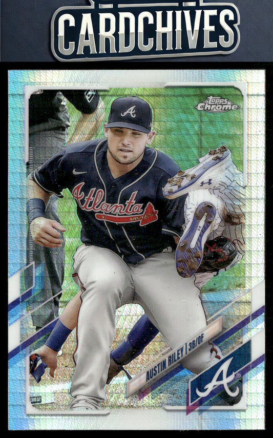 Austin Riley 2021 Topps Chrome #194 Prism Refractor
