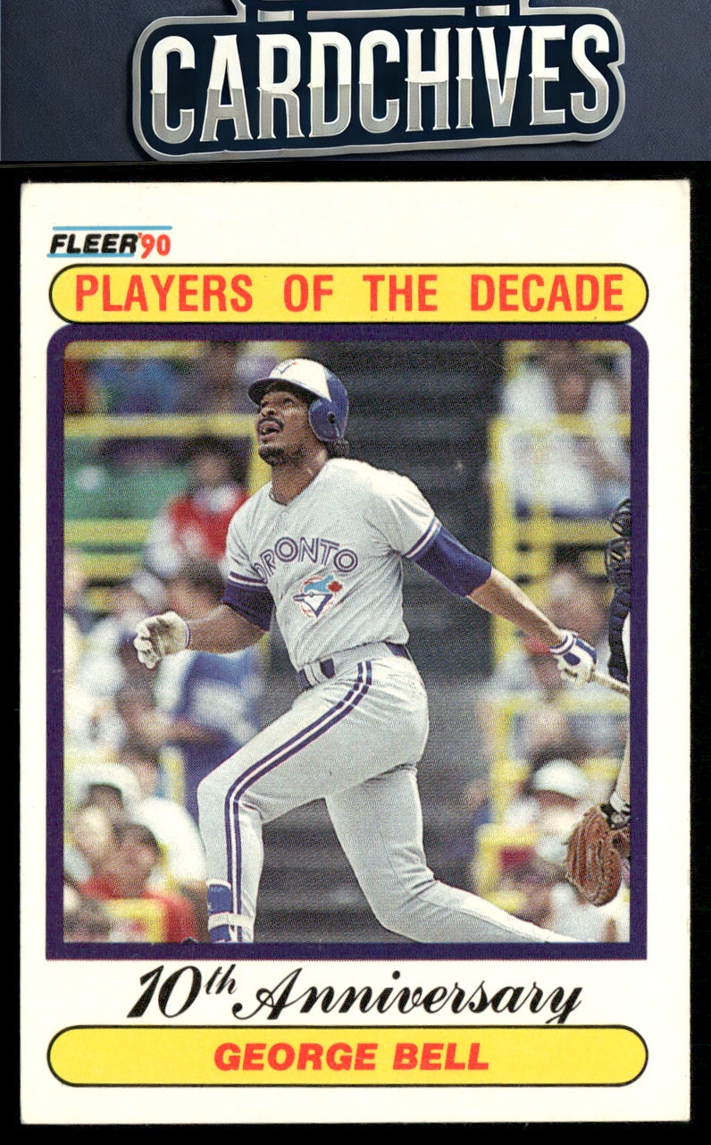 George Bell 1990 Fleer Canadian #628