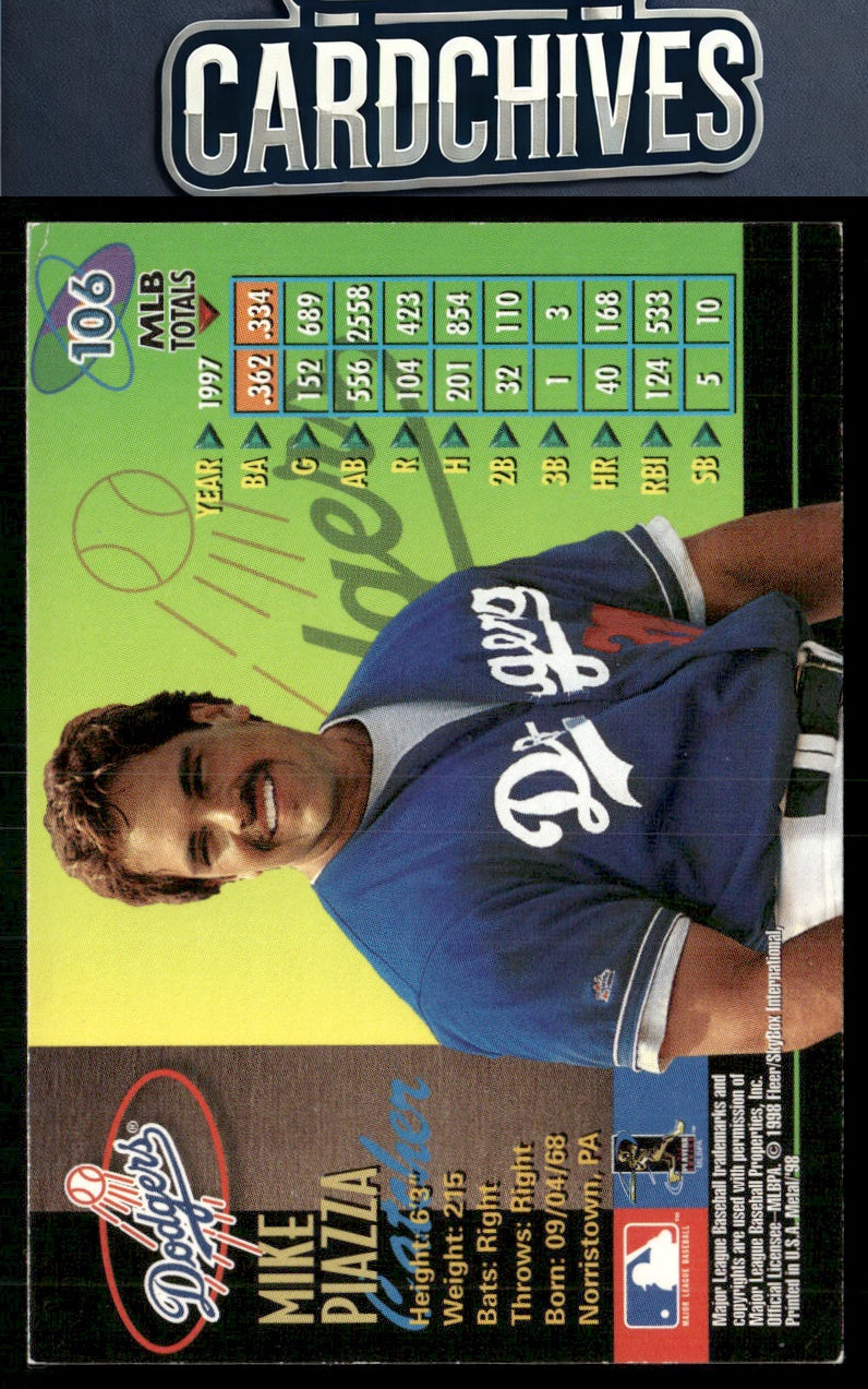 Mike Piazza 1998 Metal Universe #106