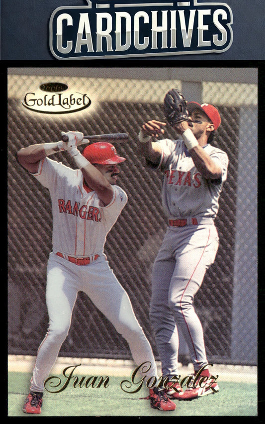 Juan Gonzalez 1998 Topps Gold Label #50
