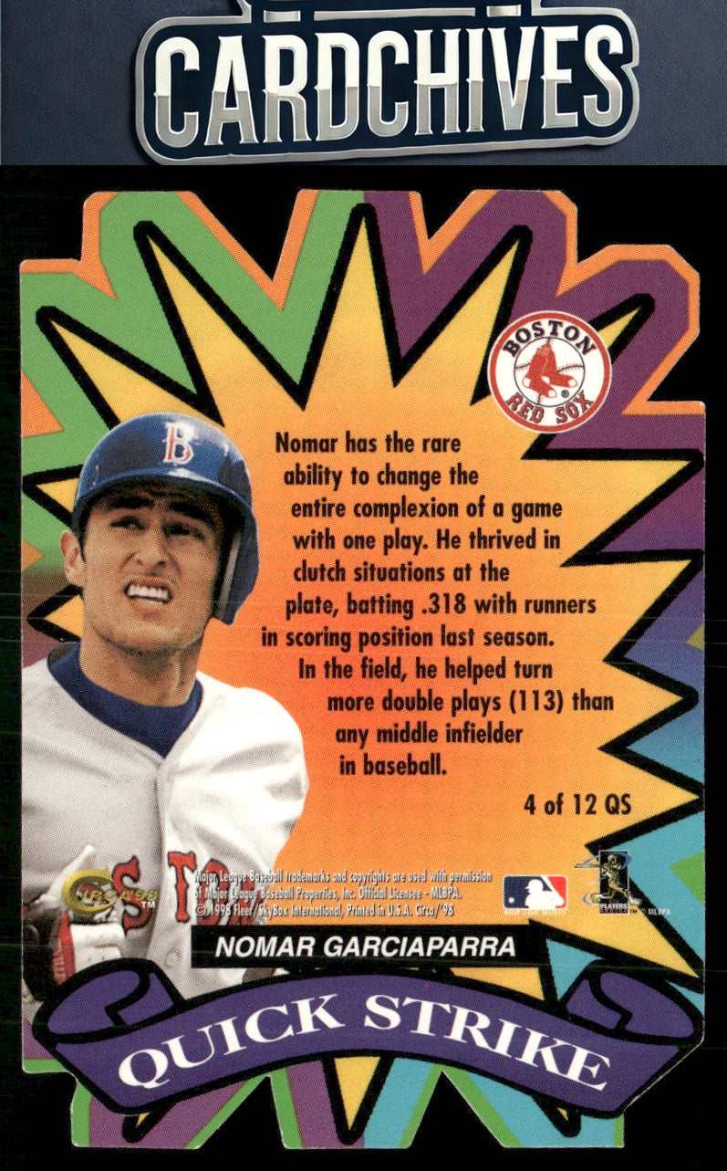 Nomar Garciaparra 1998 Circa Thunder #4 QS Quick Strike