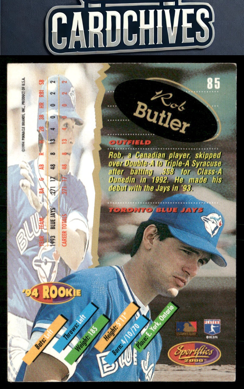 Rob Butler 1994 Sportflics 2000 Rookie & Traded #85