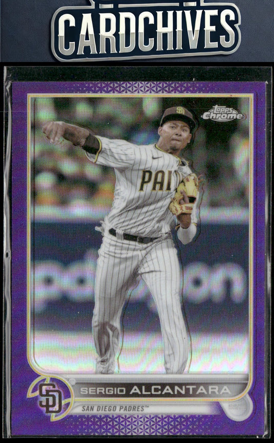 Sergio Alcantara 2022 Topps Chrome Update #USC162 Purple Refractor