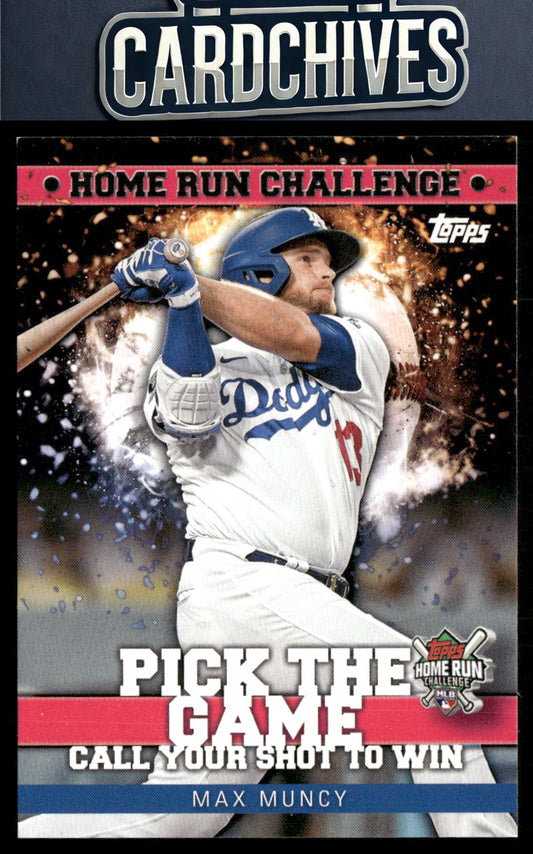 Max Muncy 2022 Topps #HRC-25 Home Run Challenge Code Cards (Series One)