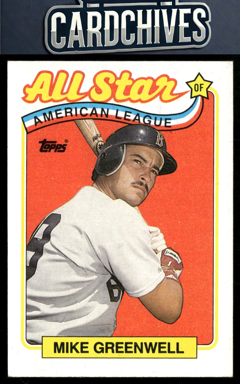 Mike Greenwell 1989 Topps #402