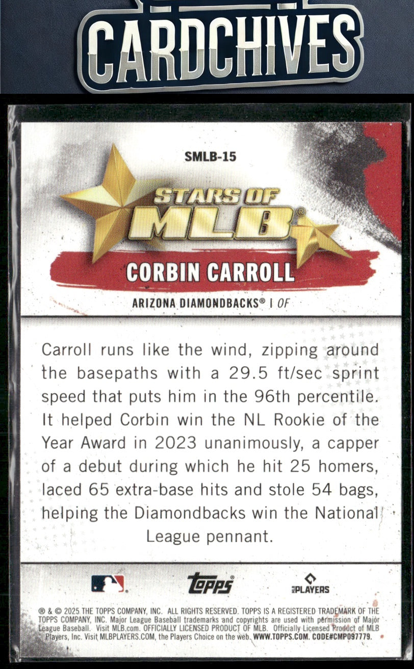 Corbin Carroll 2025 Topps #SMLB-15 Stars of MLB