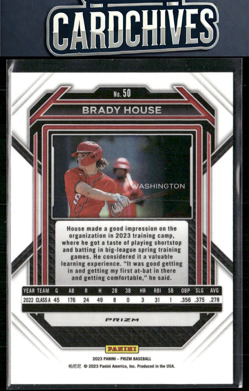 Brady House 2023 Panini Prizm #50 Silver Prizms