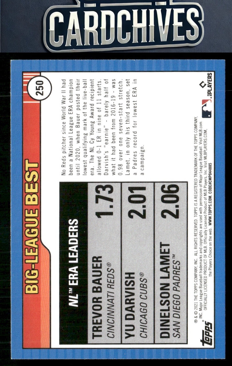Max Fried / Zach Davies / Yu Darvish 2021 Topps Big League #262 Orange