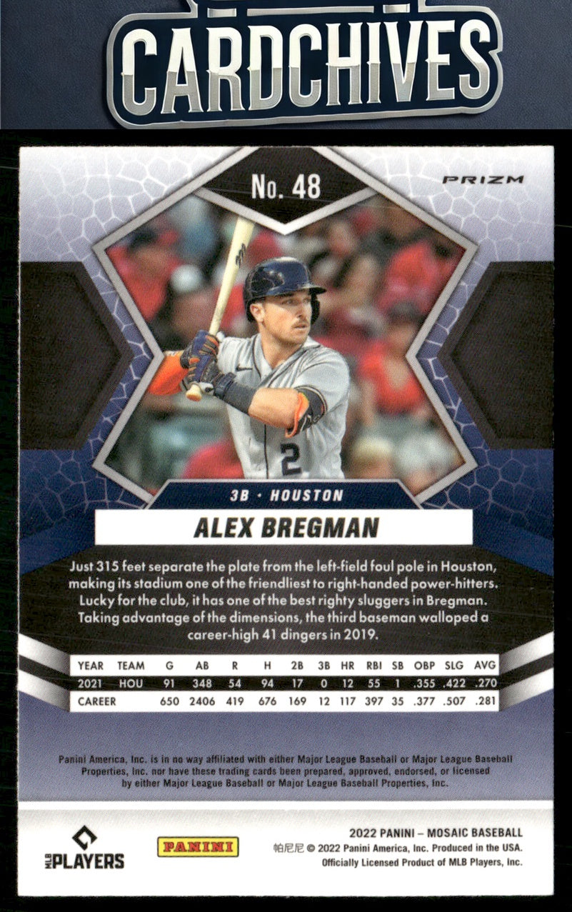 Alex Bregman 2022 Panini Mosaic #48 Mosaic