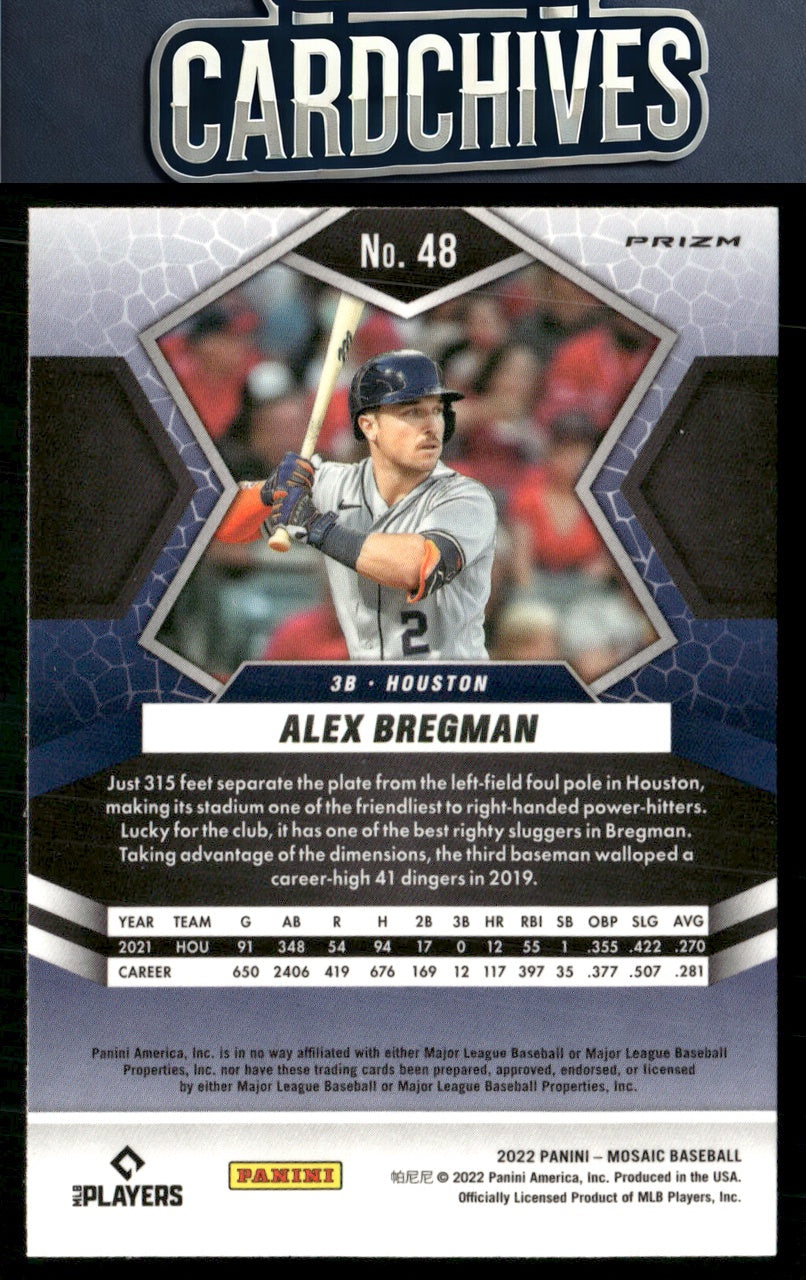 Alex Bregman 2022 Panini Mosaic #48 Mosaic