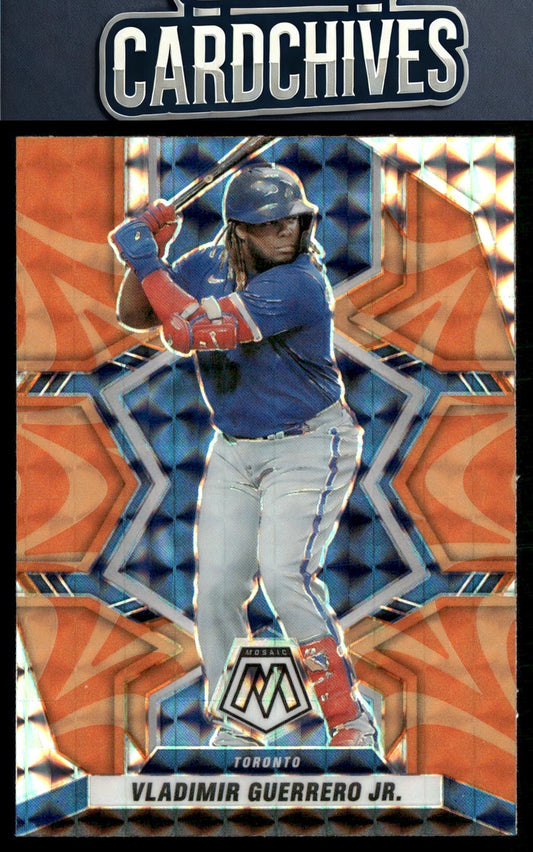 Vladimir Guerrero Jr. 2022 Panini Mosaic #81 Reactive Orange Mosaic