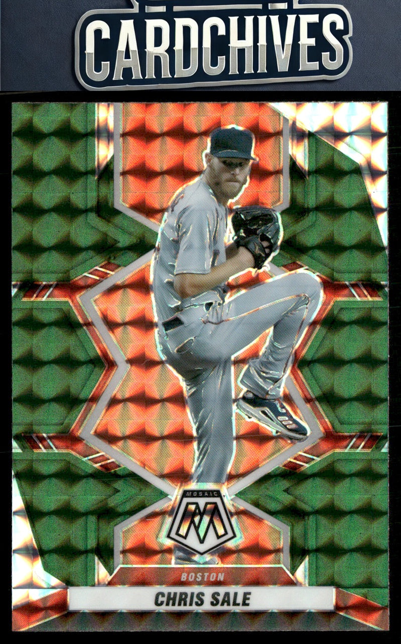 Chris Sale 2022 Panini Mosaic #63 Green Mosaic