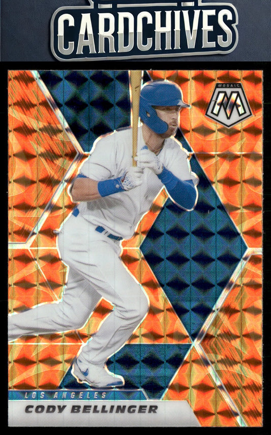 Cody Bellinger 2021 Panini Mosaic #59 Reactive Orange