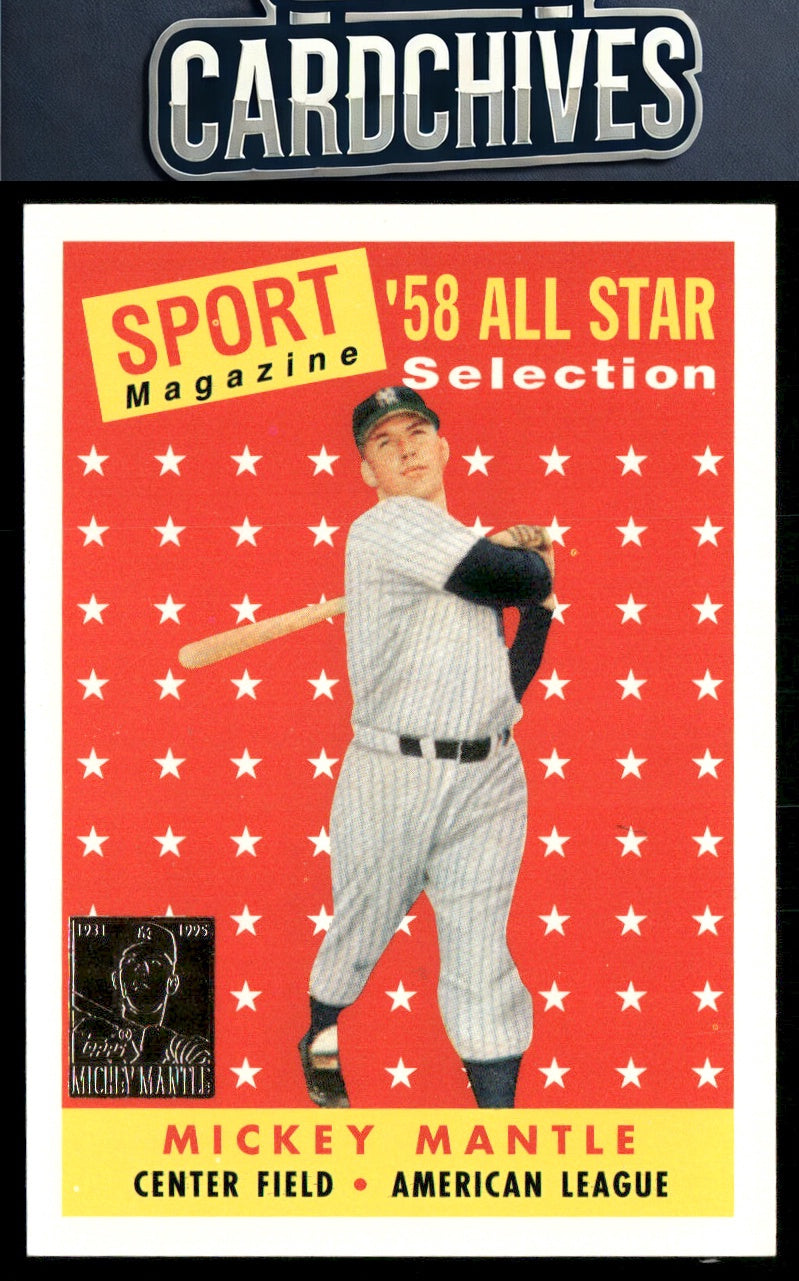 Mickey Mantle 1997 Topps #25 Mickey Mantle Commemorative Reprints