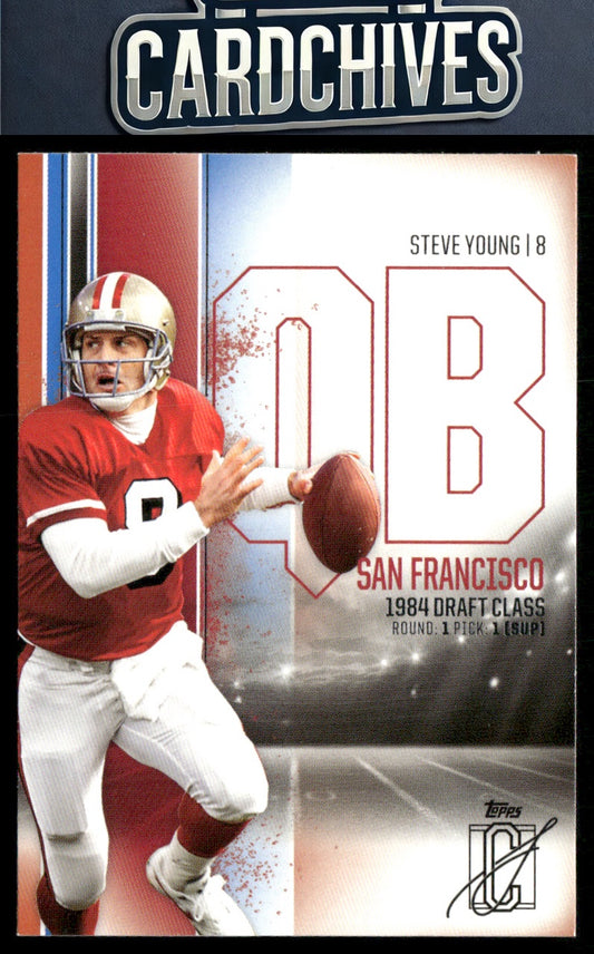 Steve Young 2024 Topps Signature Class #55 Blue & Orange