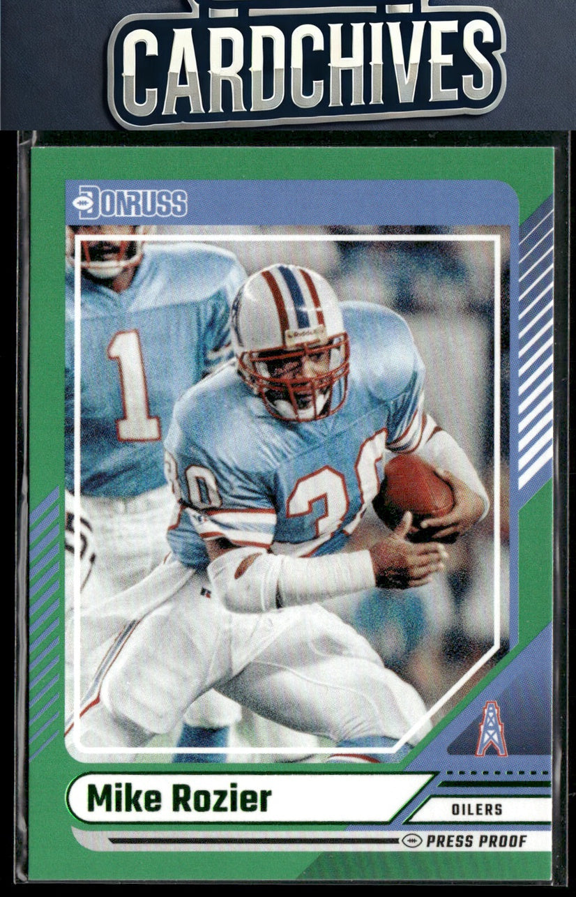Mike Rozier 2024 Donruss #67 Press Proof Green
