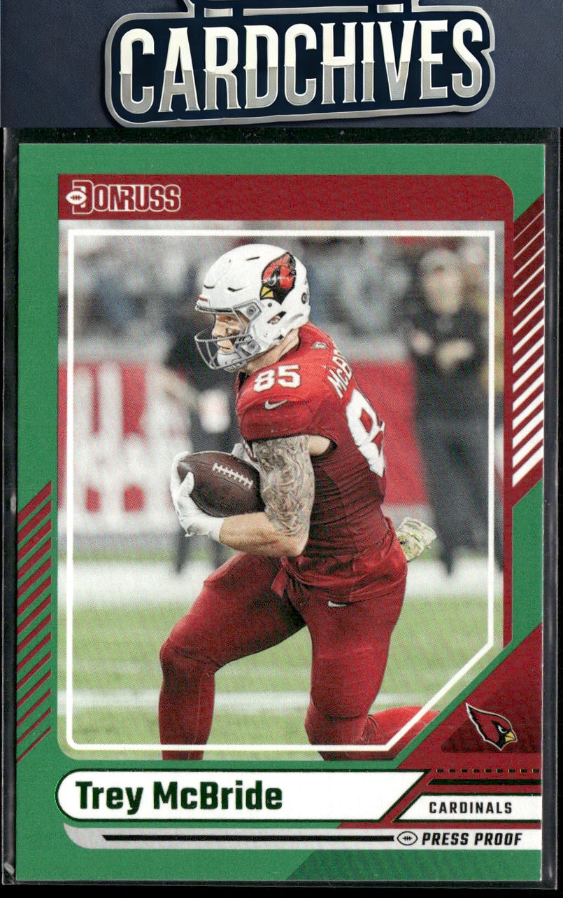 Trey McBride 2024 Donruss #118 Press Proof Green