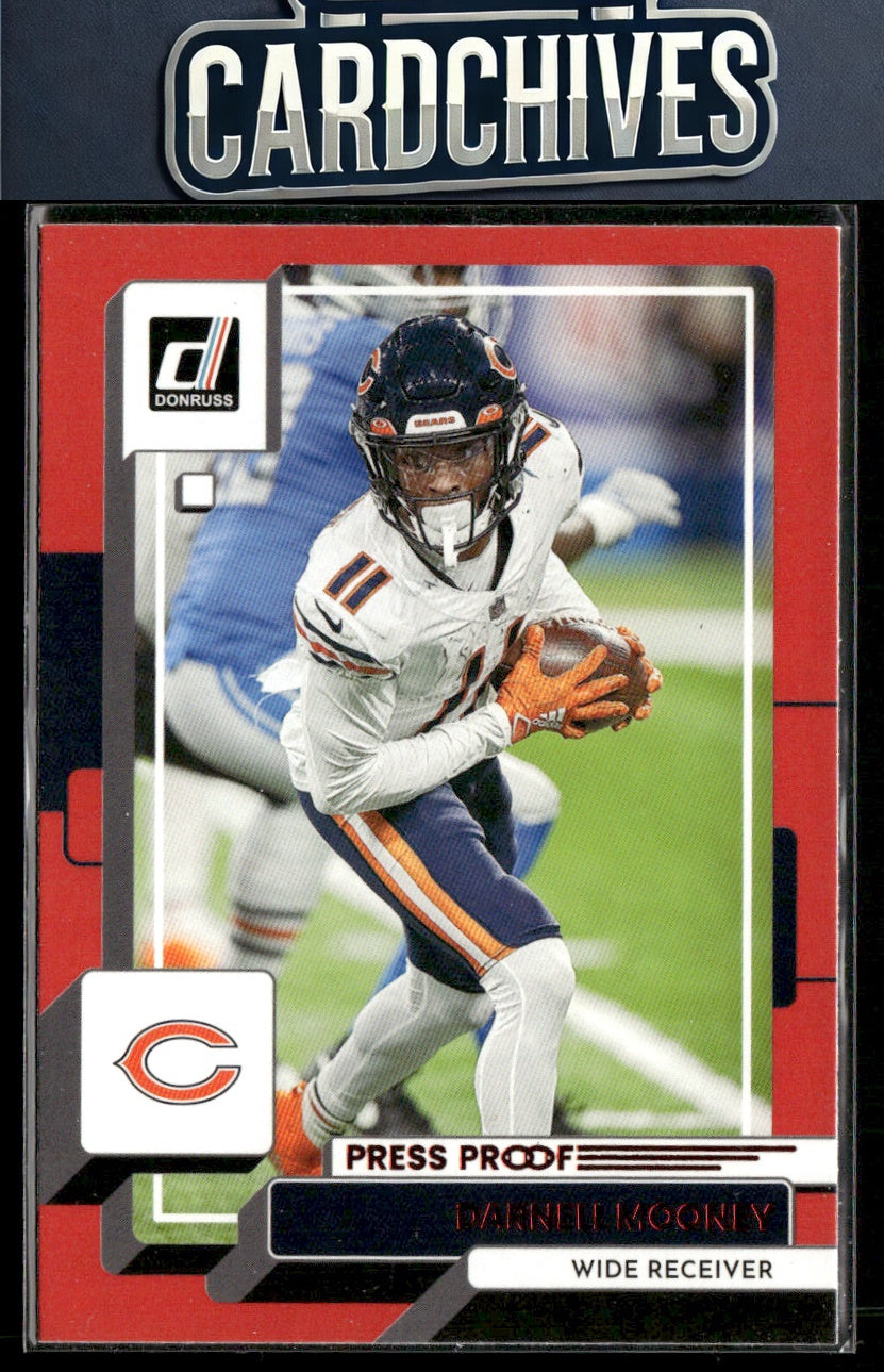 Darnell Mooney 2022 Donruss #77 Red Press Proof