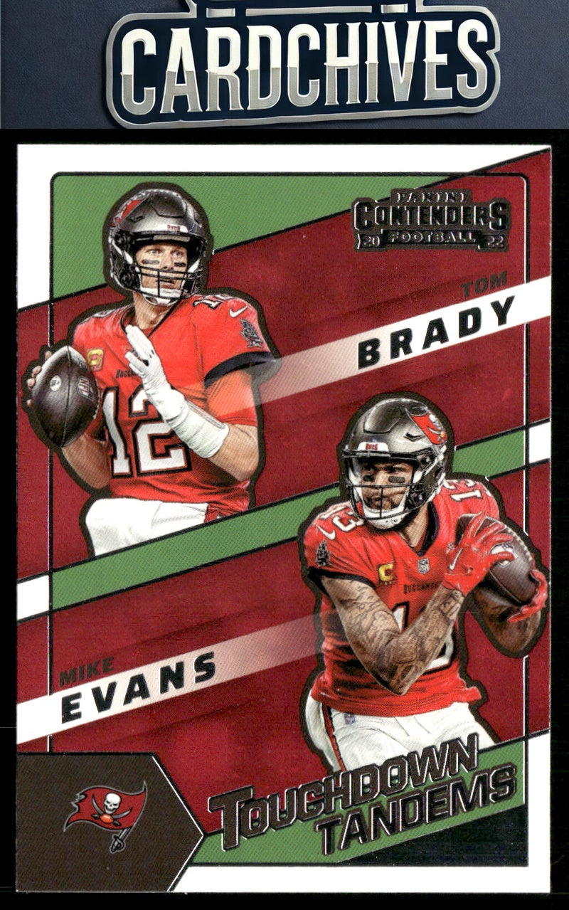 Mike Evans / Tom Brady 2022 Panini Contenders #TDT-TB Touchdown Tandems