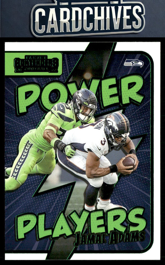 Jamal Adams 2022 Panini Contenders #PWR-JAD Power Players Emerald