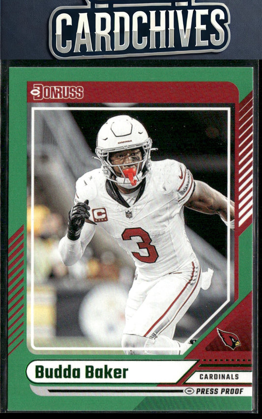 Budda Baker 2024 Donruss #241 Press Proof Green