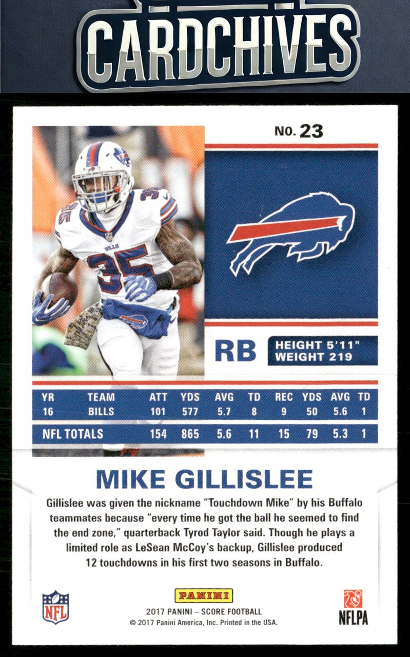 Mike Gillislee 2017 Score #23 Gold