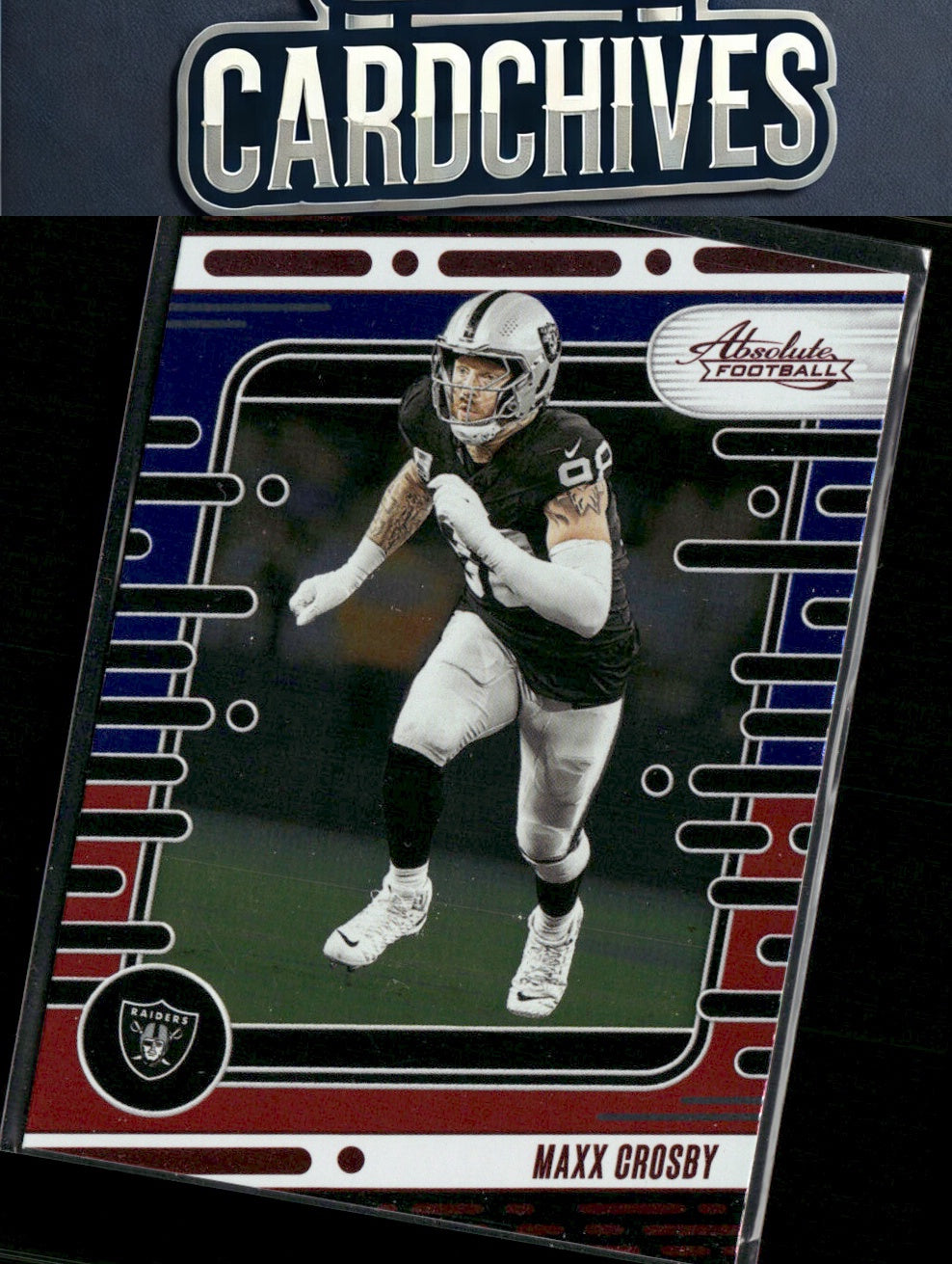 Maxx Crosby 2024 Panini Absolute #56 Red and Blue