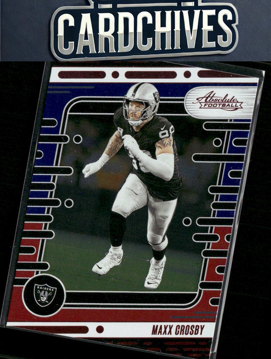 Maxx Crosby 2024 Panini Absolute #56 Red and Blue
