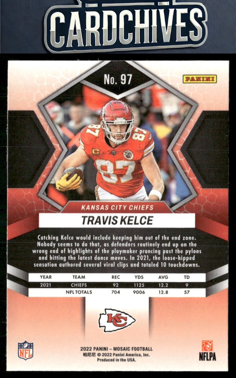 Travis Kelce 2022 Panini Mosaic #97
