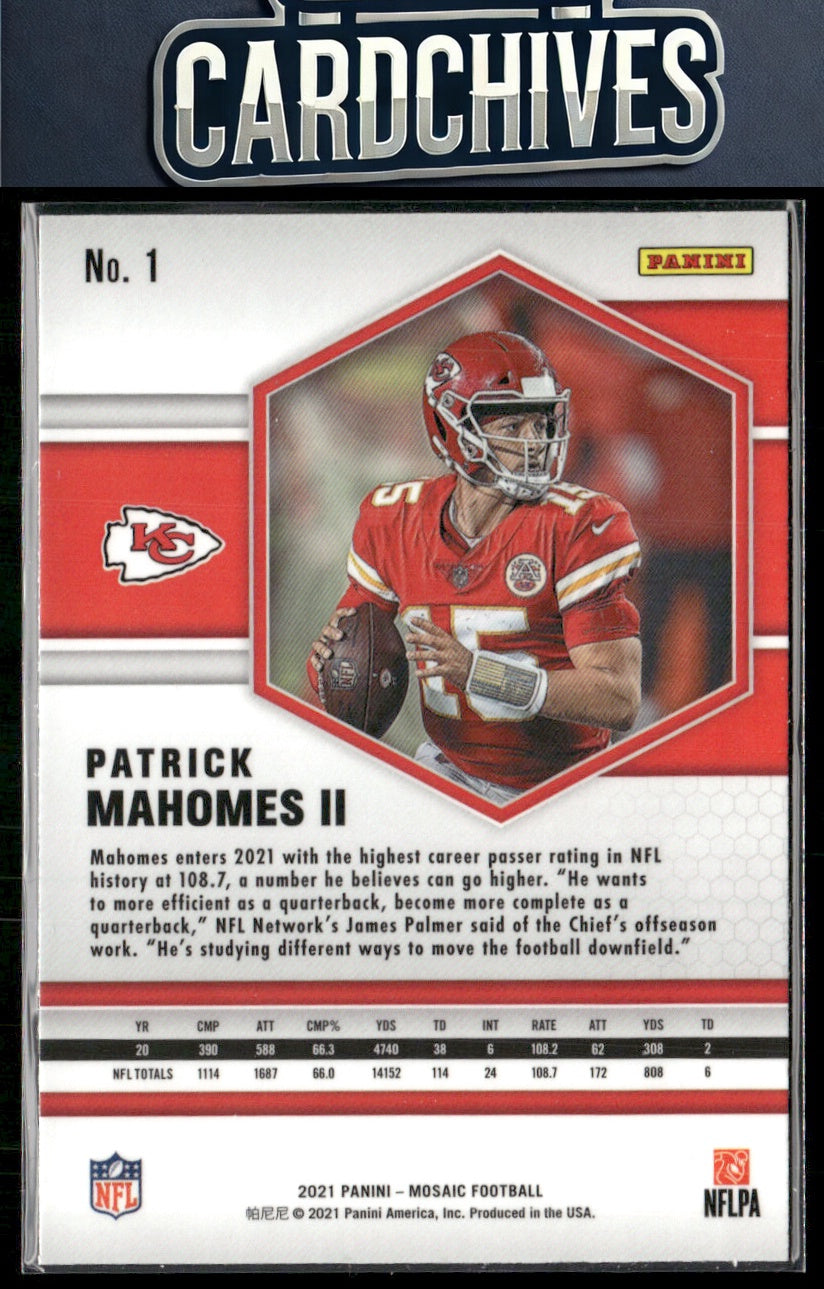 Patrick Mahomes II 2021 Panini Mosaic #1