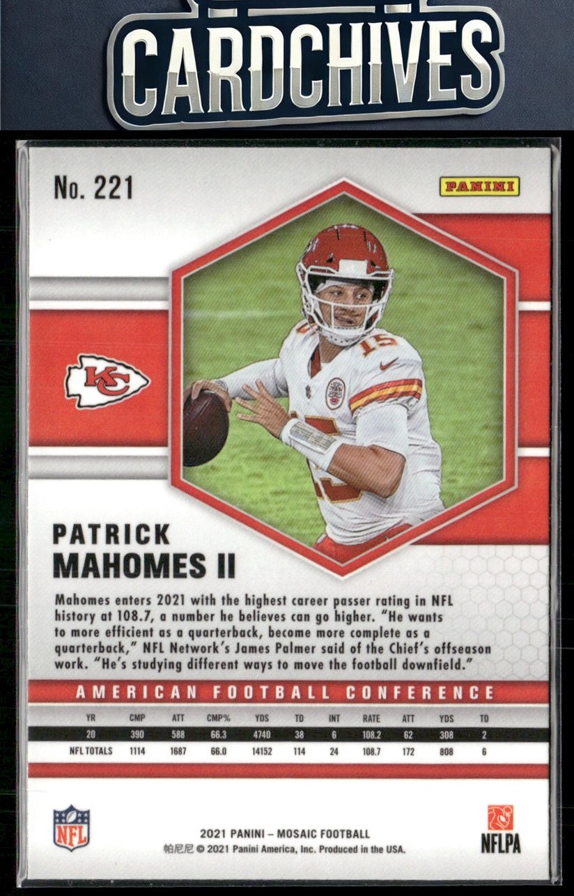 Patrick Mahomes II 2021 Panini Mosaic #221