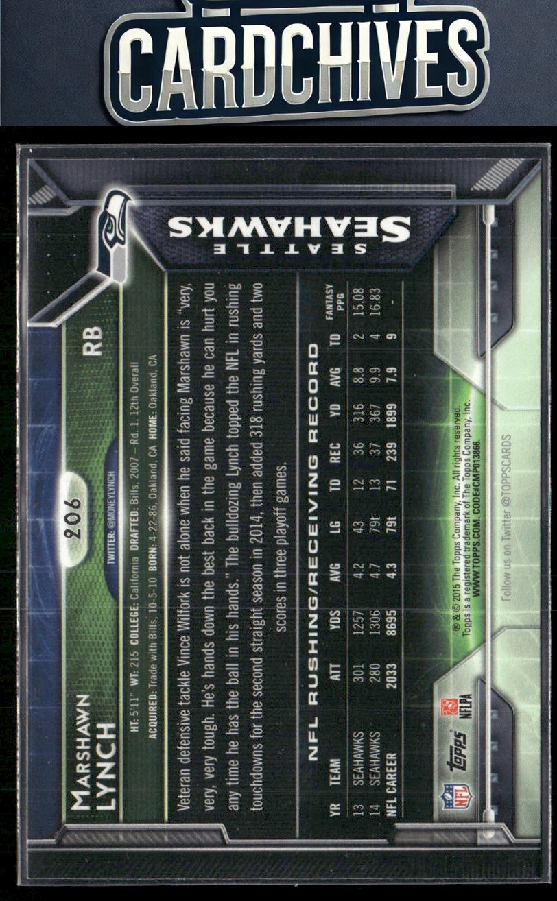 Marshawn Lynch 2015 Topps Chrome #1