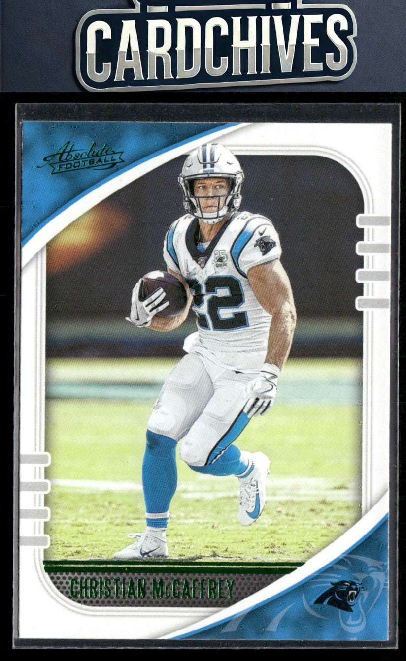 Christian McCaffrey 2020 Panini Absolute #21 Green