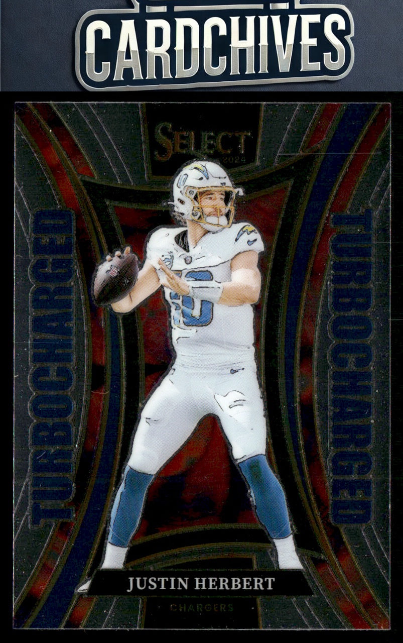 Justin Herbert 2024 Panini Select #9 Turbocharged