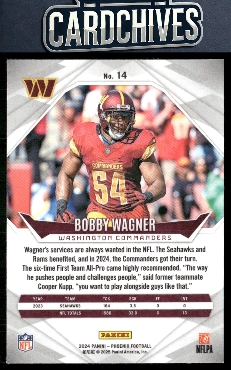 Bobby Wagner 2024 Panini Phoenix #14 Orange