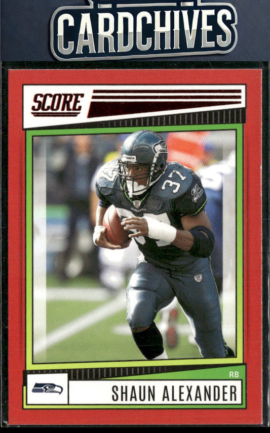 Shaun Alexander 2022 Score #179 Red