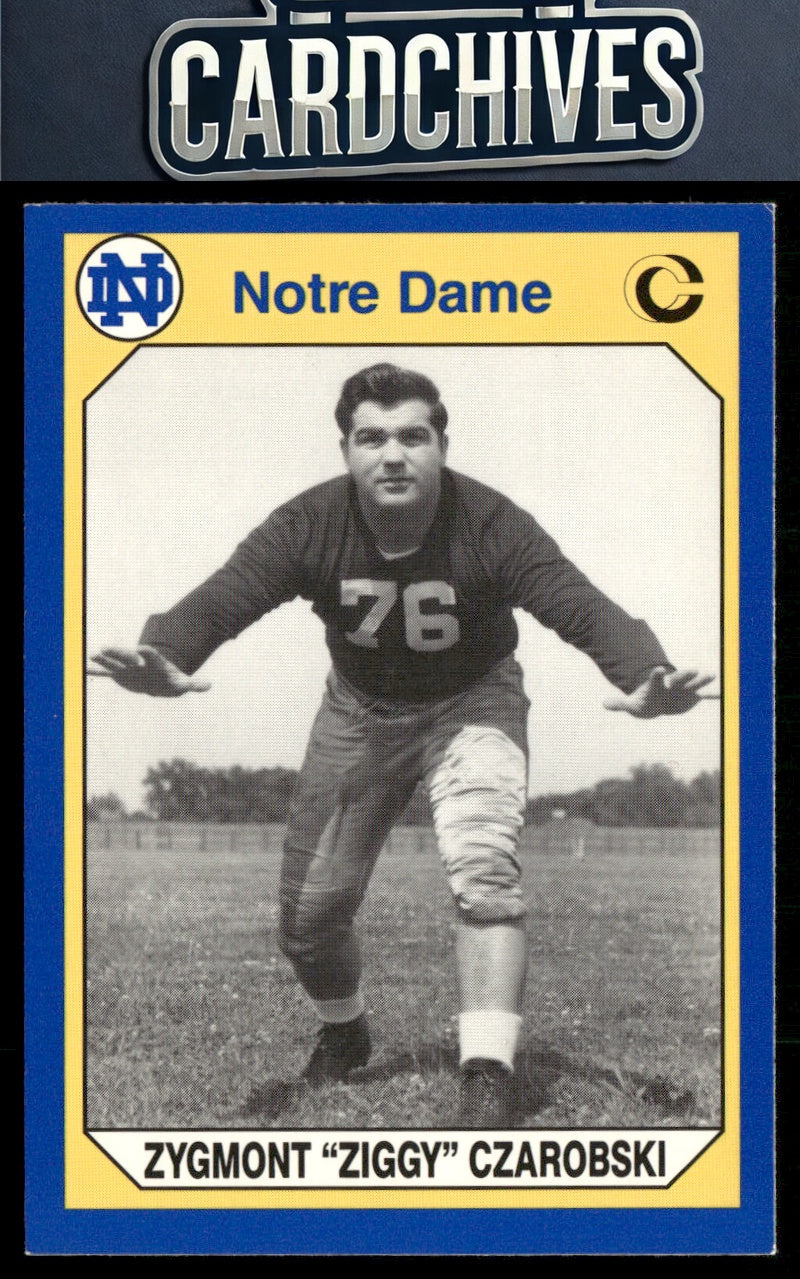 Zygmont "Ziggy" Czarobski 1990 Collegiate Collection Notre Dame #159
