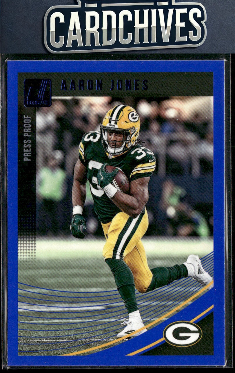 Aaron Jones 2018 Donruss #105 Press Proof Blue