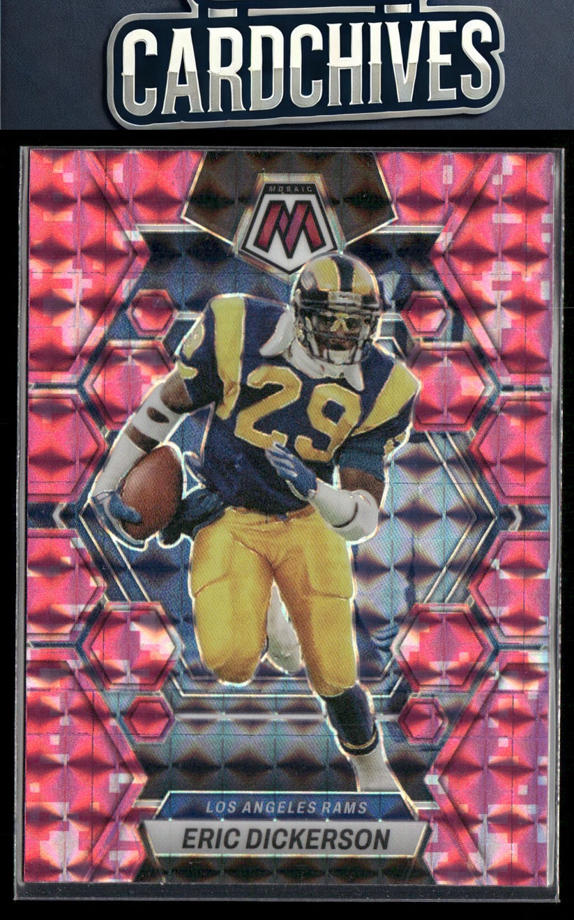 Eric Dickerson 2023 Panini Mosaic #140 Camo Pink Mosaic