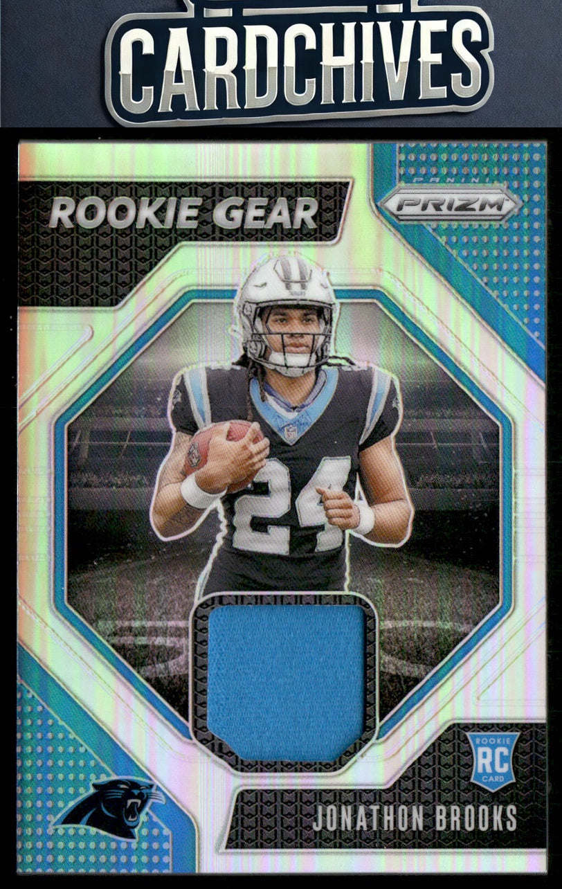 Jonathon Brooks 2024 Panini Prizm #RG-JBS Rookie Gear MEM